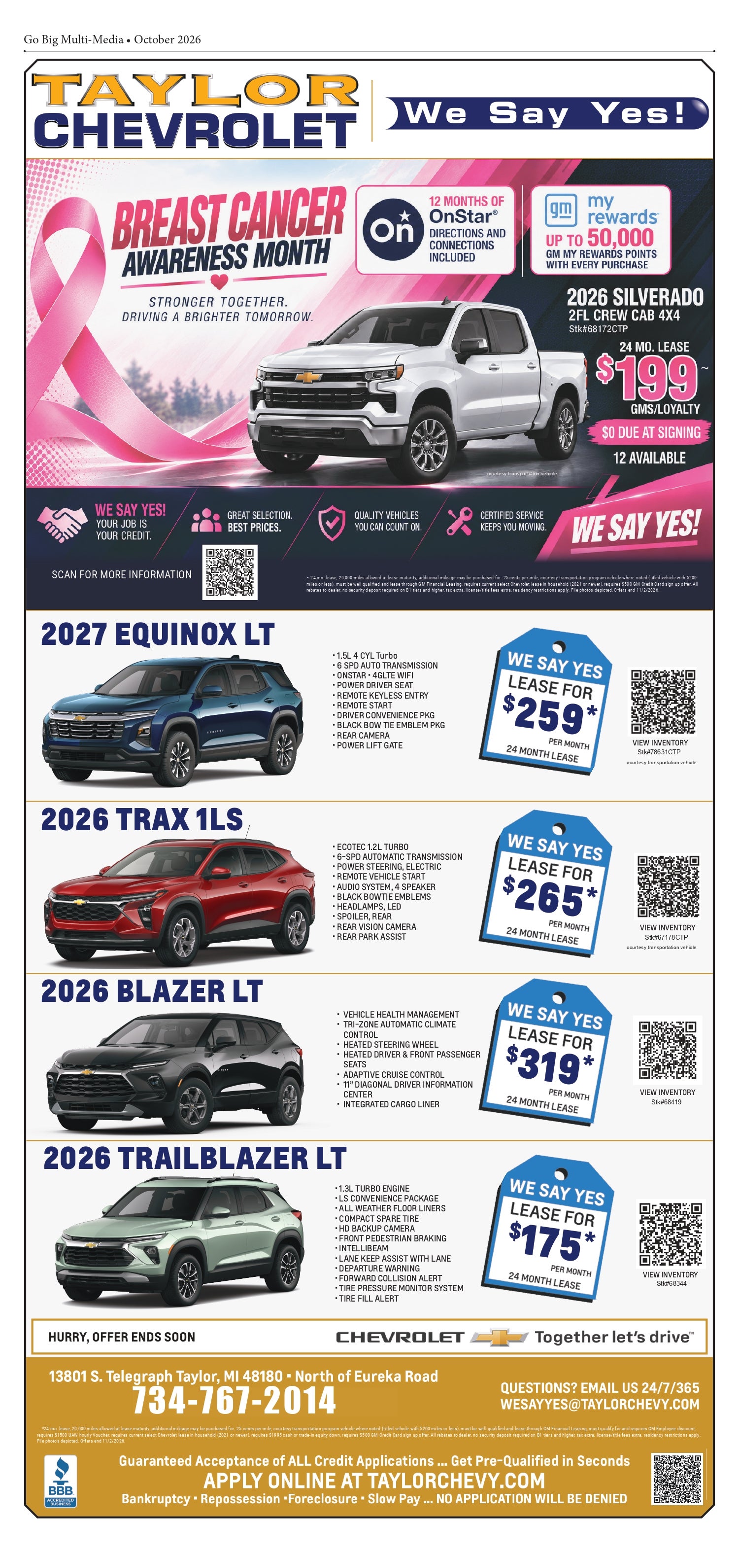 Taylor Chevrolet New ad