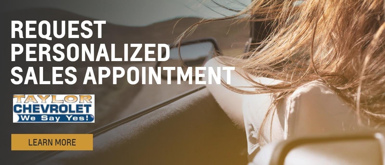 Sales appointment banner